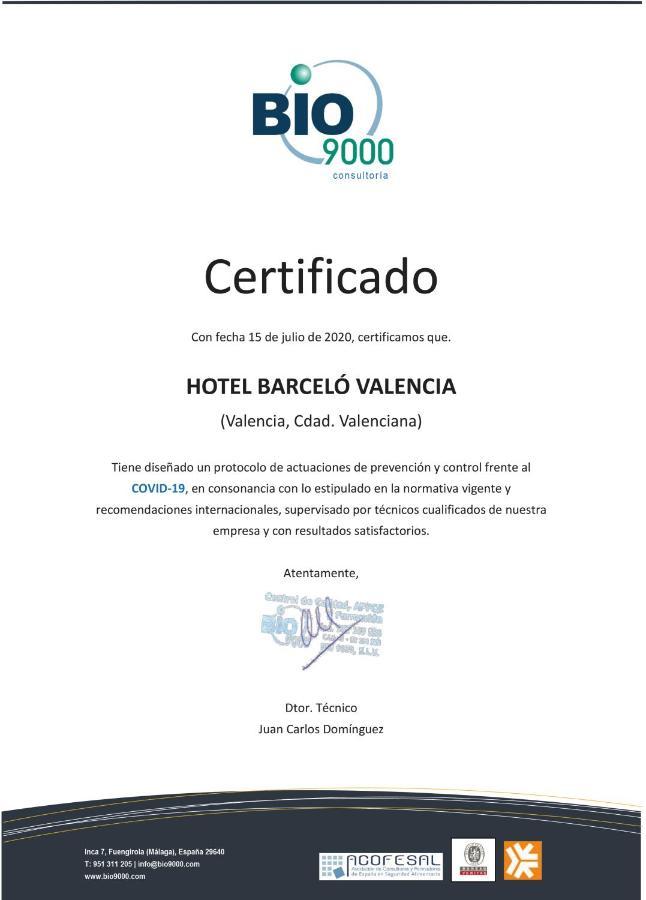 Barceló Valencia Hotel Kültér fotó